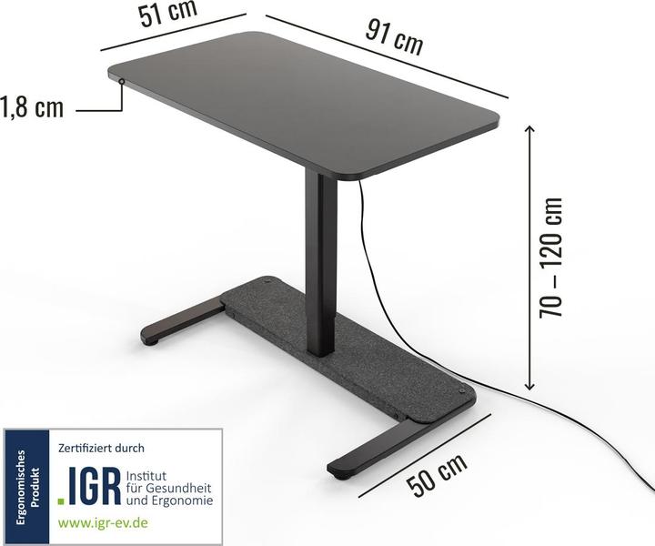 Produktbild Yaasa Desk One - Offwhite (91 x 51 cm)