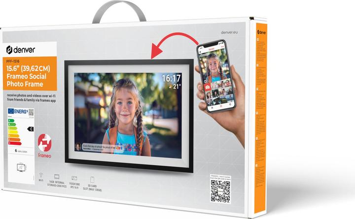 Actual product image Denver Frameo PFF-1516 (15.60", 1920 x 1080 pixels)