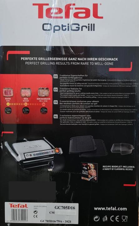 Actual product image Tefal Optigrill GC705D
