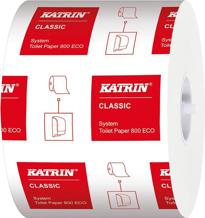 Actual product image Katrin Toilet paper Classic System ECO 2-ply tissue white box with 36 rolls... (36 x)