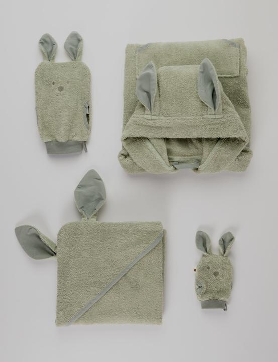 Produktbild Bibs Kangaroo Hoodie Towel Baby Sage