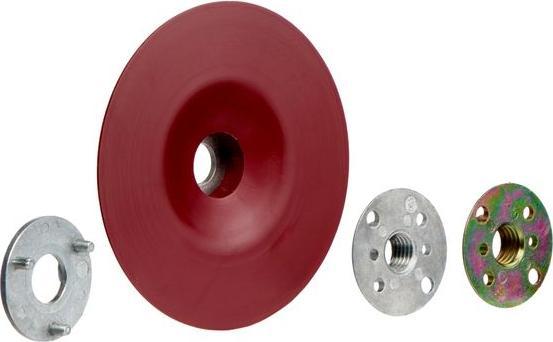 Produktbild 3M Hochleistungs-Stützteller, rot, 115 mm, M14, flach, weich, 1 Stück / Karton (60)