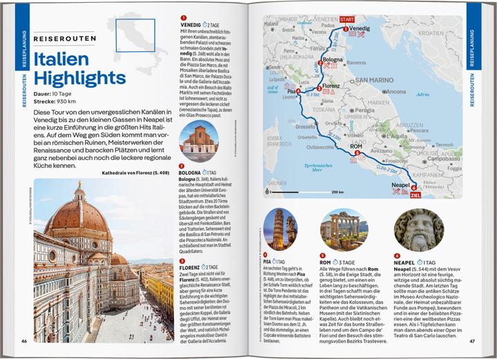 Actual product image Reiseführer Italien (German, Angelo Zinna, Kevin Heist, Julia Buckley, Duncan Garwood, Nicola Williams, Benedetta Geddo, Virginia DiGaetano, Paula Hardy, Eva Sandova, Stephanie Ong, Phoebe Hunt, Federica Bocco, Sara Mostaccio, Stefania Dignoti, 2023)