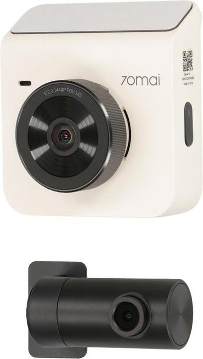 Immagine prodotto Xiaomi auto DVR 70MAI DASH CAM A400 QHD MIDRIVE A400 + RC09 bianco (Display integrato, WiFi, Accelerometro, Visione notturna)