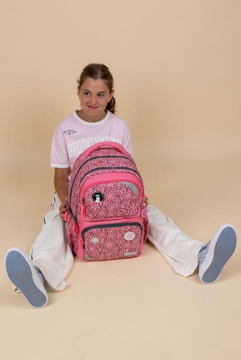Actual product image Belmil Maxi Pack Schulrucksack mit Brustgurt 2tlg. Set "Love Star (22 l)
