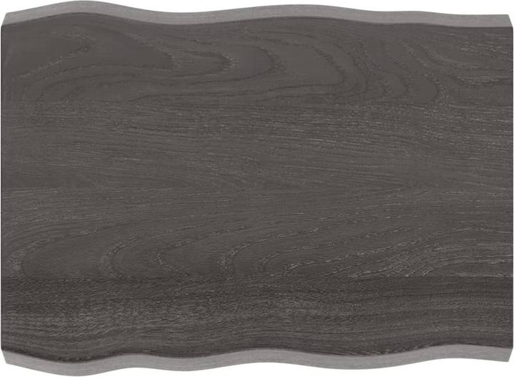 Produktbild VidaXL Tischplatte 80x60x6 cm Massivholz Eiche Behandelt (80 x 60 x 6 cm)