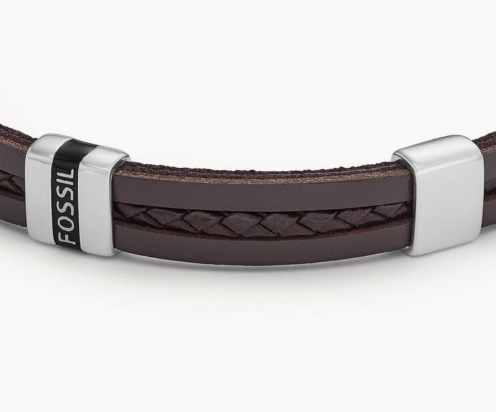 Produktbild Fossil Jewelry Armband (21.30 cm, Edelstahl, Leder)