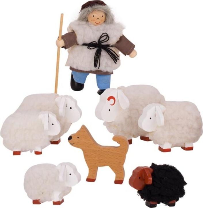 Actual product image Goki Doll house + sheep shepherd