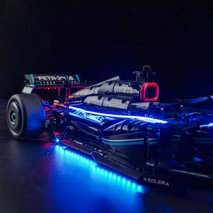 Actual product image BrickBling LED light set for LEGO Mercedes-AMG F1 W14 E Performance (42171) incl. remote control