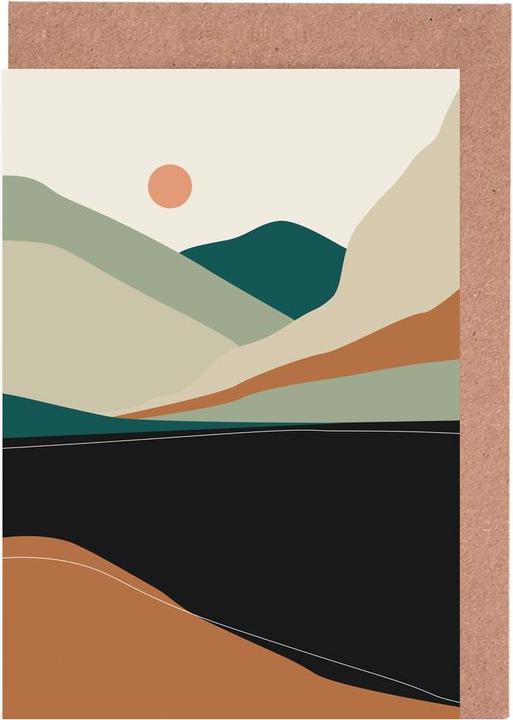 Immagine prodotto Juniqe Lago di montagna - paesaggi astratti (5 pz.)