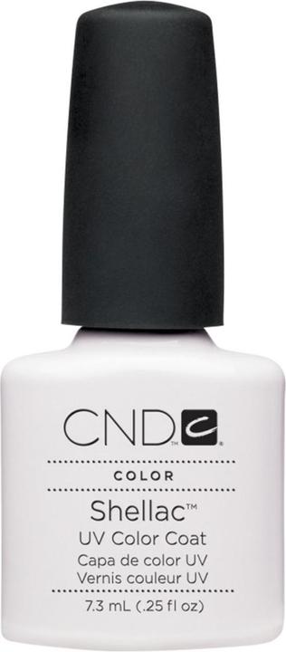 Produktbild CND Shellac UV Color Coat Cream Puff (Weiss, Gel-Effekt Nagellack)