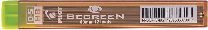 Pilot Stylo BeGreen, graphite, 0,5 mm, HB, étui de 12 pcs. (Recharger, Graphite)