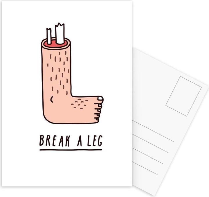 Produktbild Juniqe Break a Leg - Lustig (15 Stk.)
