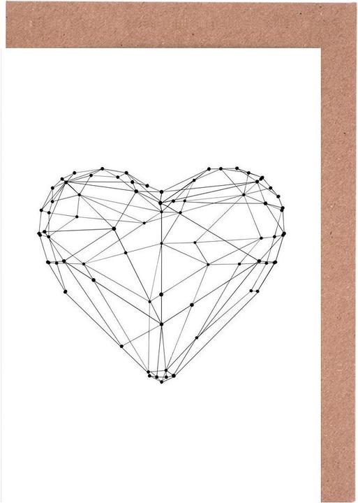 Image du produit Juniqe Geo Heart - Anniversaires de mariage et amour (5 pcs)