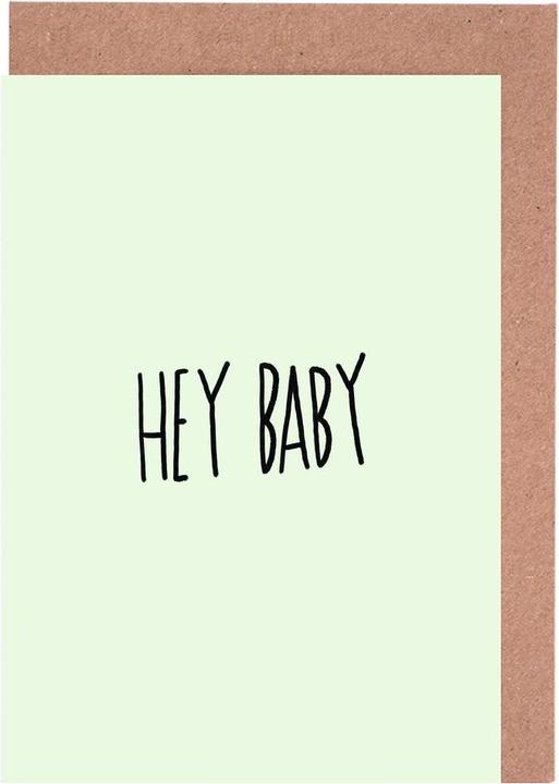 Actual product image Juniqe Hey Baby - Quotes & Slogans (15 pcs.)