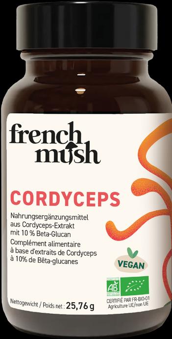 French mush Cordyceps - Pilz-Extraktkapseln (56 Stück, Kapseln, 25.76 g)