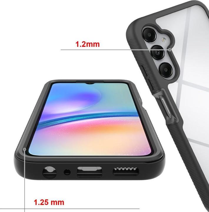 Produktbild Tech-Protect Defense360 case for Samsung Galaxy A05S - black (Samsung Galaxy A05s)