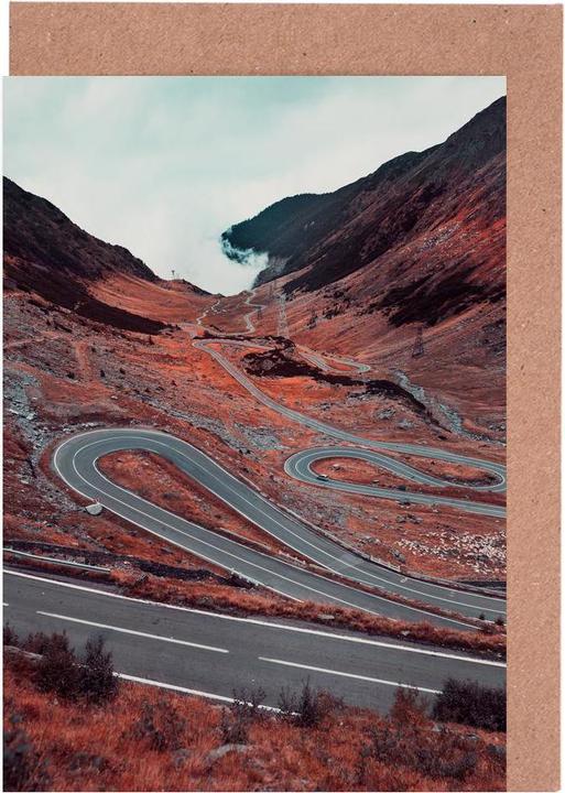 Actual product image Juniqe Romanian Mountain Road - Abstract Landscapes (3 pcs.)