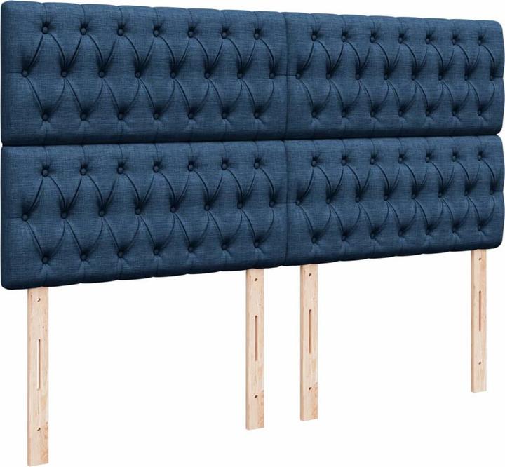 Image du produit VidaXL Lit Boxspring avec matelas Lit double Lit rembourré bleu 140x200cm (140 x 200, 140 x 200)