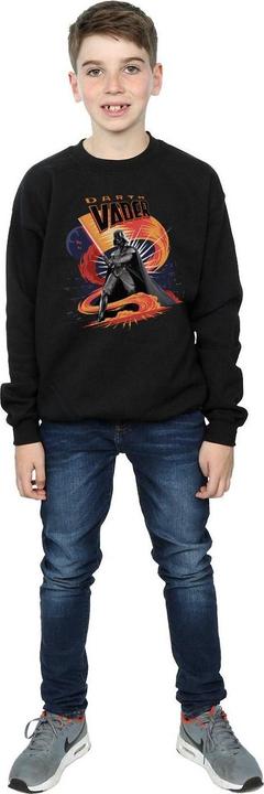 Actual product image Star Wars Boys Darth Vader Swirling Fury Sweatshirt (140, 146)