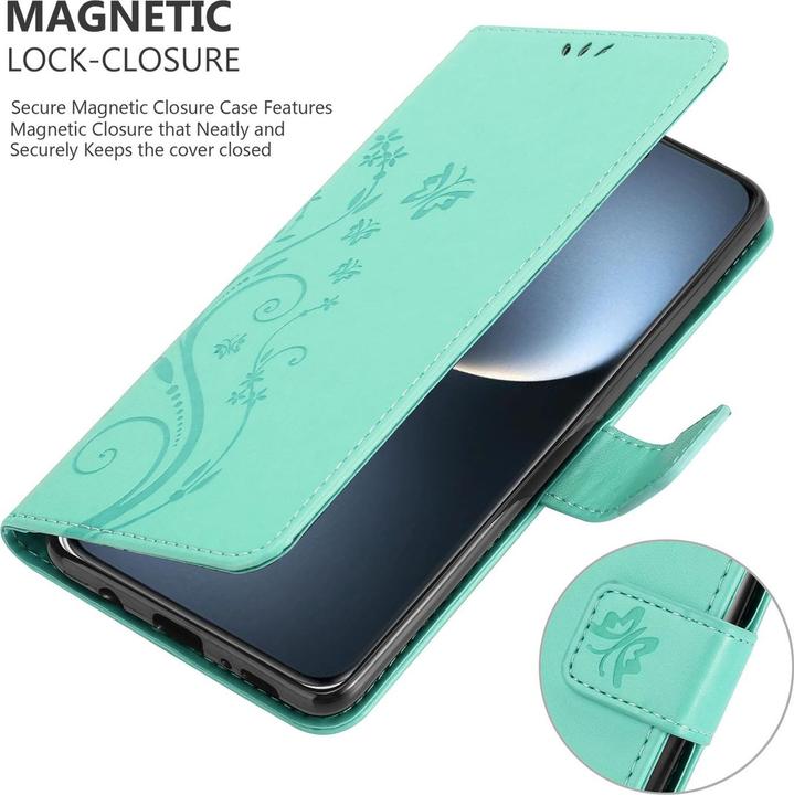 Produktbild Cadorabo Hülle für Honor Magic 7 Lite mit Blumen Muster (Honor Magic7 Lite)