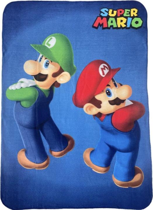 Image du produit Super Nintendo - Mario - Plaid Polaire Mario et Luigi 100 x 140cm (100 x 140 cm)