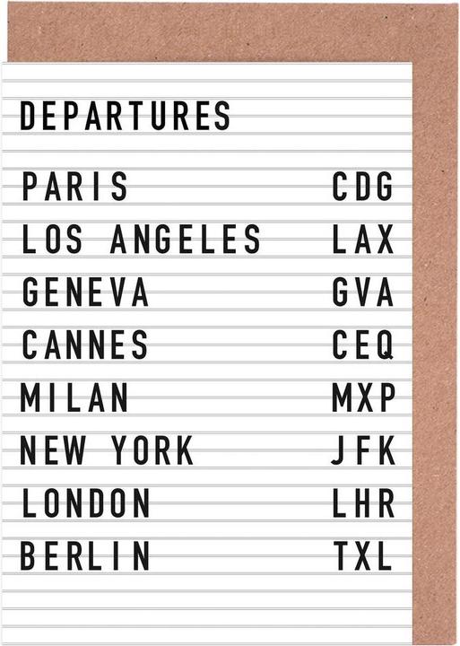 Image du produit Juniqe Departure Paris - Voyages (15 pcs)
