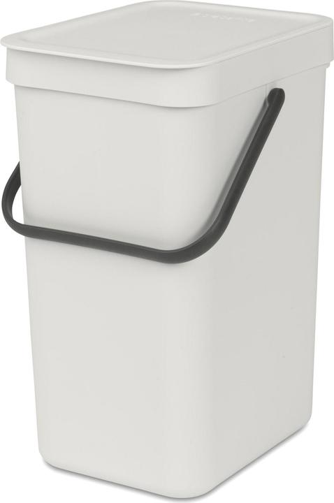 Image du produit Brabantia Poubelle de recyclage Sort & Go 12 l, gris clair (12 l)