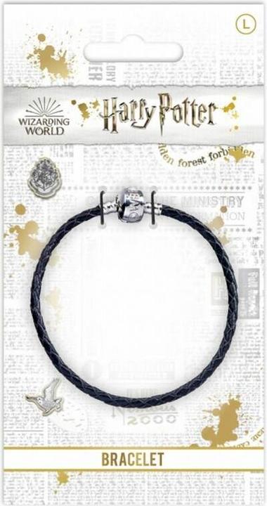 Immagine prodotto GED Harry Potter Black Leather Charm Bracelet 19cm (19 cm, Pelle nera)