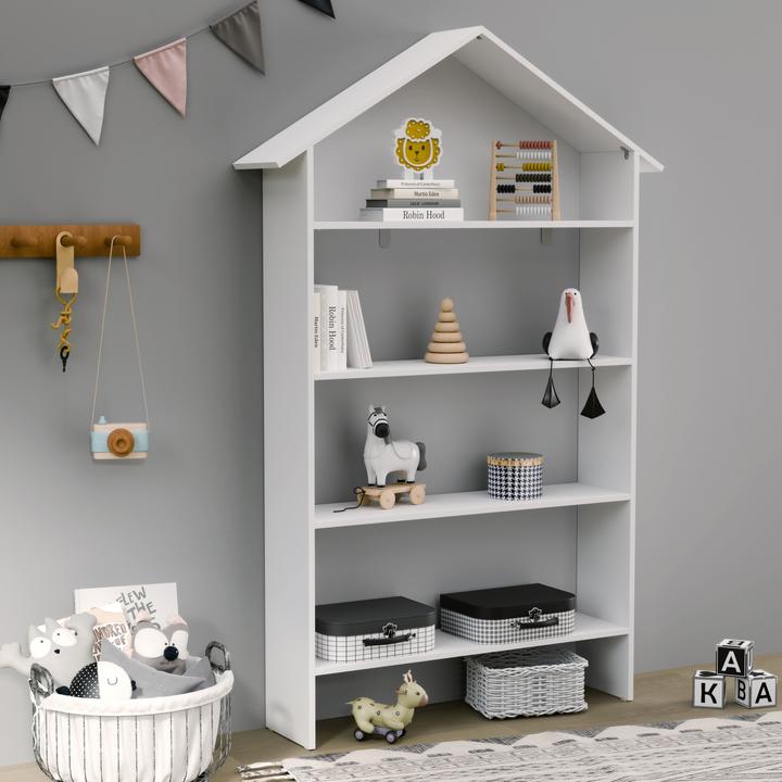 Actual product image VCM Holzregal stehend | platzsparendes Kinder Regal | Masse: H. 160 x B. 103 x T. 23 cm |