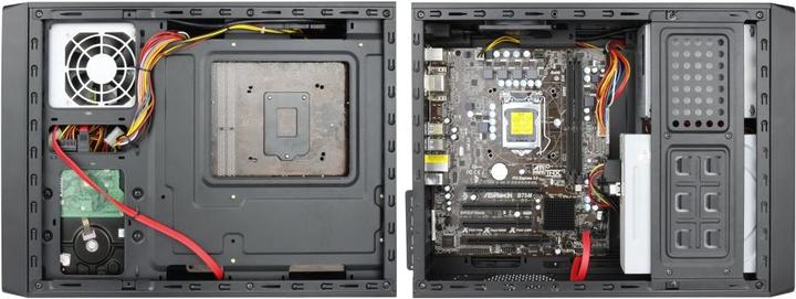 Produktbild Chieftec UE-02B Computergehäuse - Computergehäuse (Mini-Tower, PC, Metall, Micro-ATX, Schwarz) (mATX, Mini-ITX)