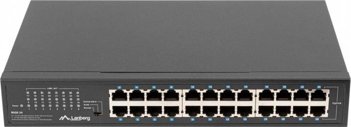 Image du produit Lanberg RSGE-24 Commutateur réseau non administrable Gigabit Ethernet (10/100/1000) 1U (24 Ports)