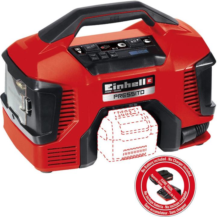 Actual product image Einhell Hybrid compressor Pressito Solo (11 bar, 21 l)