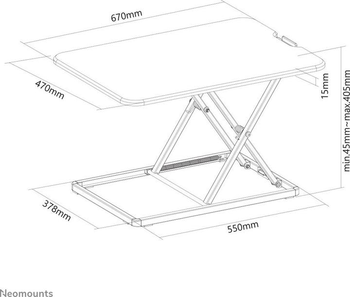 Actual product image Neomounts Sitz-Steh-Workstation