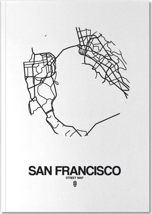 Actual product image Juniqe San Francisco - San Francisco (A5, Lined, Hardcover)