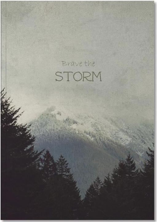 Produktbild Juniqe Brave the Storm - Zitate & Slogans (A5, Blanko, Harter Einband)