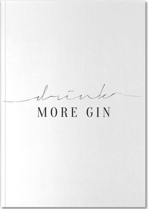 Actual product image Juniqe Drink More Gin - Typography & Symbols (A5, Dotted, Hardcover)