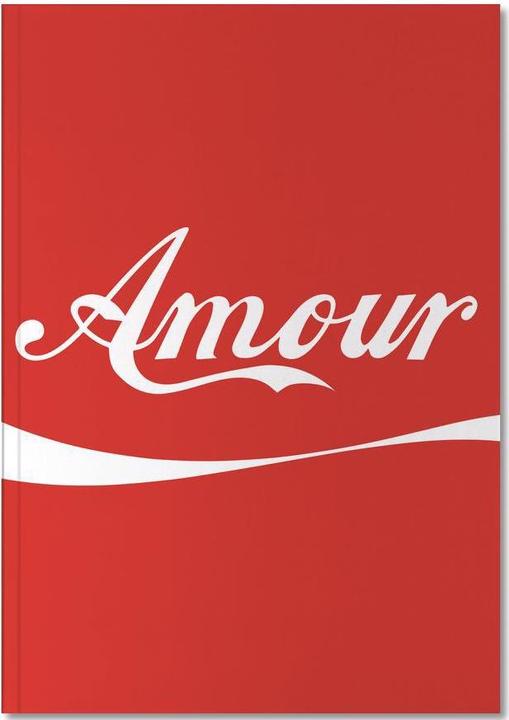 Immagine prodotto Juniqe Amour Red - Tipografia e simboli (A5, Nessuna, Copertina rigida)