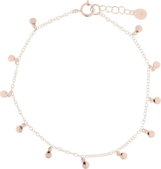 Leyda Armkette Plaquetten (18 cm, vergoldet 750 / 18 K Gold, Silber 925)