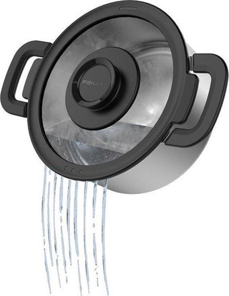 Produktbild Fiskars 1026578 Auflaufform Edelstahl Rund (Bräter + Schmortopf, Edelstahl)