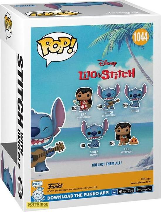 Produktbild Funko DISNEY - POP N° XXX - Ukelele Stitch (FLOCKED) +T-shirt (XL)