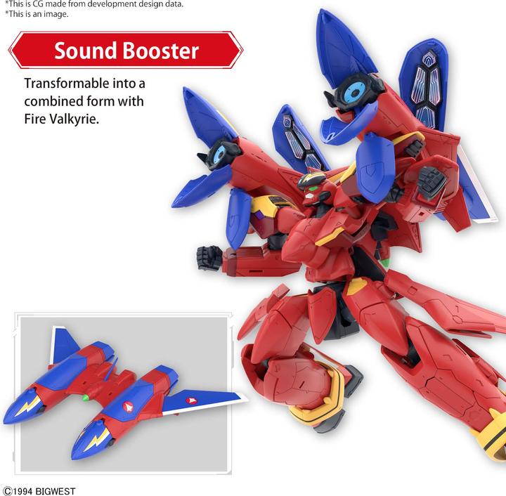 Immagine prodotto Bandai MACROSS -HG 1/100 VF-19 Custom Fire Valkyrie w/ sound Boost -Model Kit