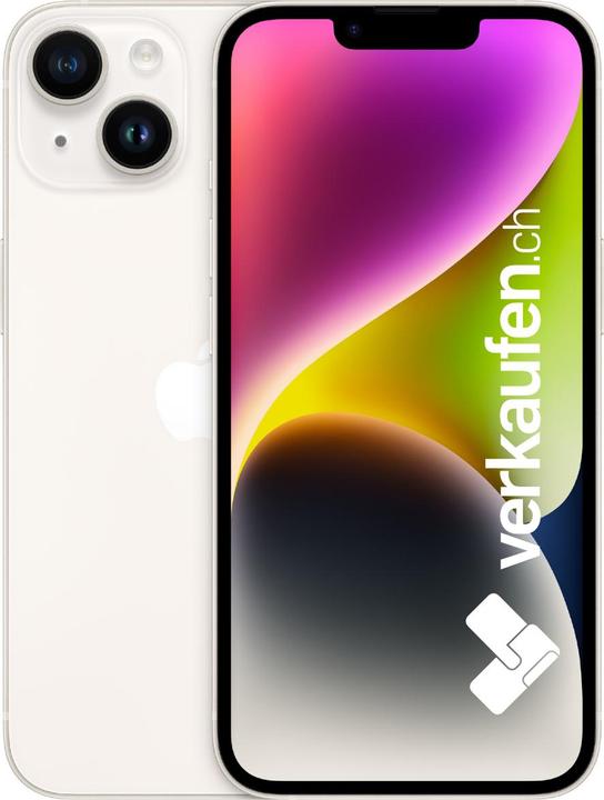 Immagine prodotto verkaufen.ch iPhone 14 (256 GB, Stellina, 6.10", SIM + eSIM, A / Come nuovo)