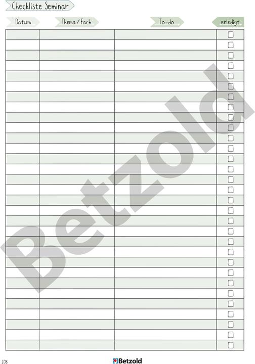 Produktbild Betzold Referendariats-Planer, DIN A4 plus (Harter Einband)
