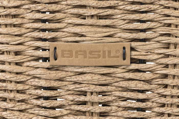 Actual product image Basil Bre VR basket including BasEasy/Klickfix adapter plate Rattan look (18 l)