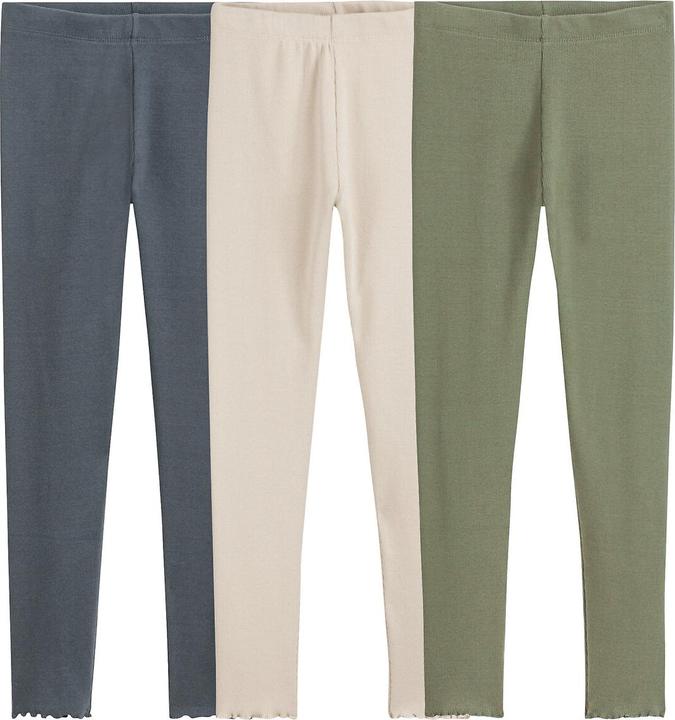 La Redoute Collections 3er-Pack Leggings aus Rippstrick