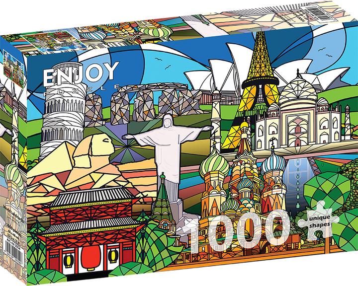Produktbild Enjoy Puzzle ENJOY-2054 - World Landmarks, Puzzle, 1000 Teile (1000 Teile)