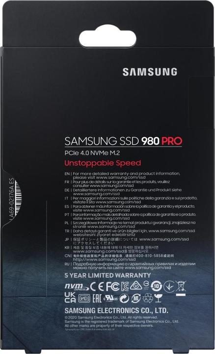 Immagine prodotto Samsung 980 Pro (250 GB, M.2 2280)