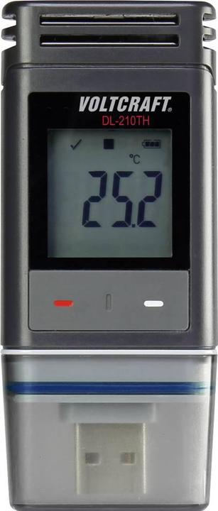 Image du produit Voltcraft DL-210TH-2 DL-210TH Temperatuur datalogger, Vocht datalogger Te meten grootheid Temperatuur, Vochtig
