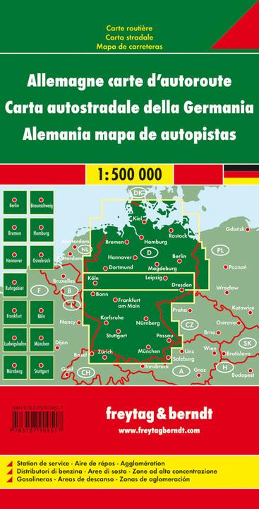 Produktbild Deutschland Autobahnkarte
